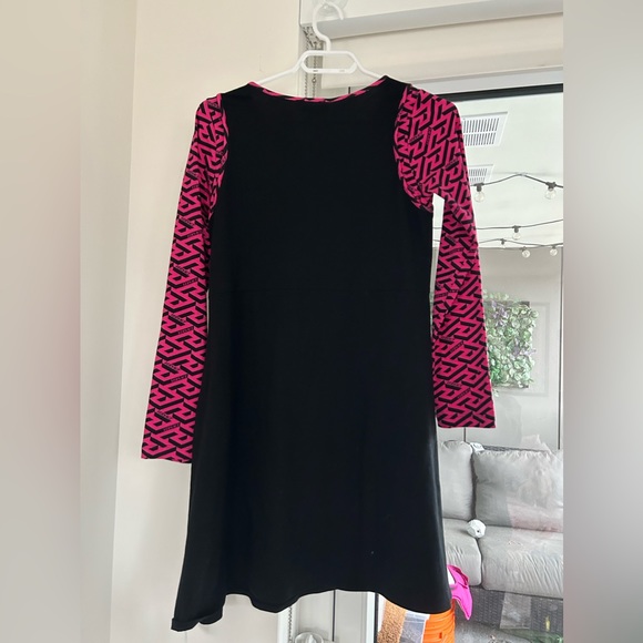 VERSACE Teen Greca printed cotton dress with Medusa buttons RARE (AUTHENTIC) - Picture 8 of 10